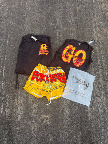 (Women) Go krazzy graffiti two piece set