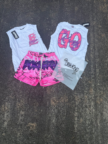 (Women) Go krazzy graffiti two piece set